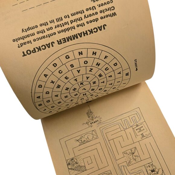 Ghostbusters II Flip N Fun Activity Pad Mazes Puzzles 1988 Kids Book Vintage - Picture 8 of 16